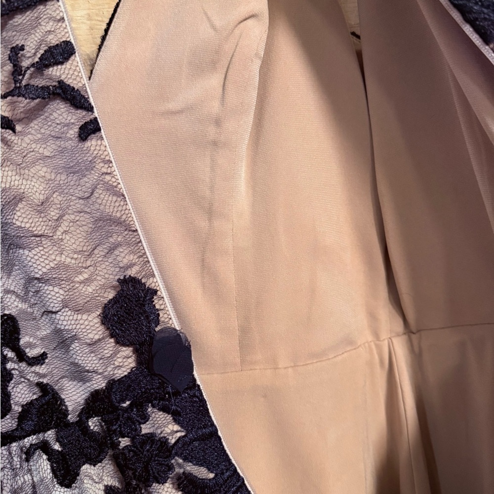 Dress the Population Black and Tan Floral Gown - Picture 7 of 8